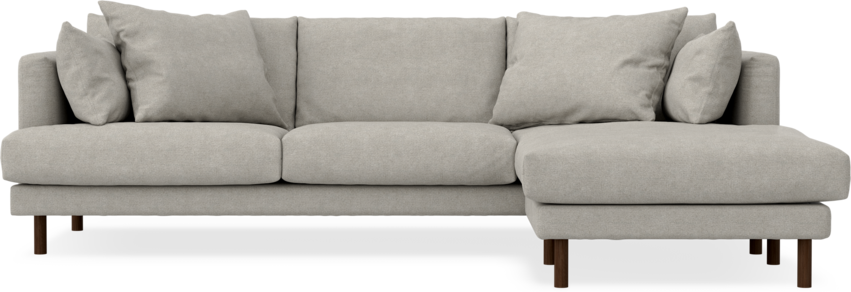 Harper - 4-sits med schäslong höger - Beige