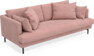 Harper - 3-sits soffa, hel dyna - Rosa