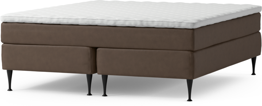 Delux Sense - Kontinentalsäng, dubbelsäng med bäddmadrass och sängben