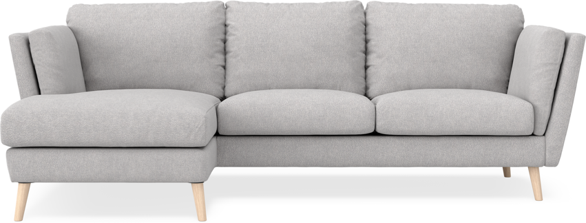Madison Lux - 2-sits soffa med schäslong vänster - Grå