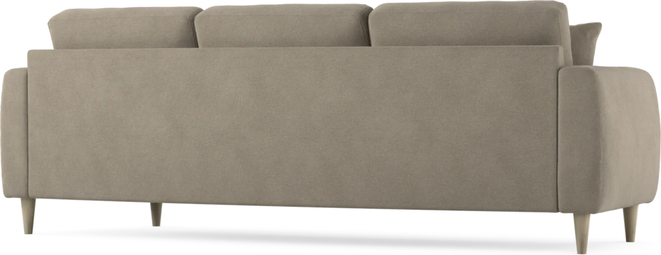 Eden - 3-sits soffa svängd - Beige