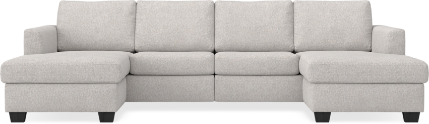 Friday - 2-sits soffa med två schäslonger - Grå