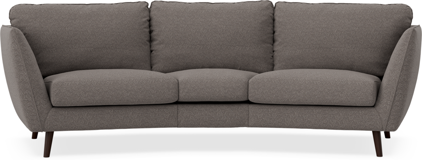 Madison - 3-sits soffa svängd, 70 cm - Brun