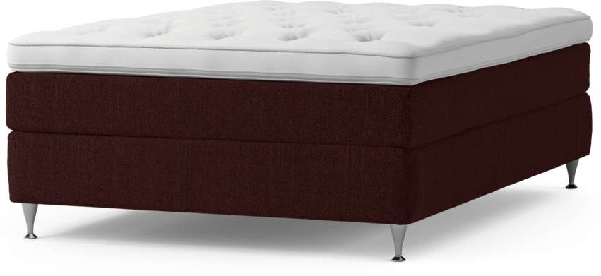 Delux Sense - Kontinentalsäng, enkelsäng 140 cm med bäddmadrass och sängben