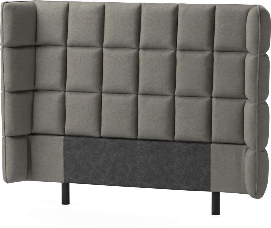 Delux Rutig - Sänggavel, 120-180 cm - Grå