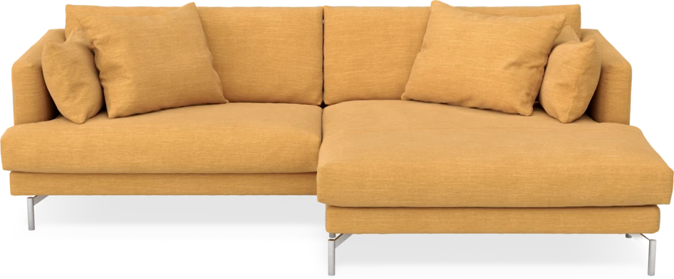 Harper - 4-sits med schäslong XL höger - Gul