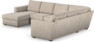 Friday - Hörnsoffa, 3+2-sits med schäslong vänster - Beige