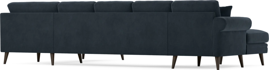 Eden - 3-sits soffa med schäslong vänster och divan höger - Blå
