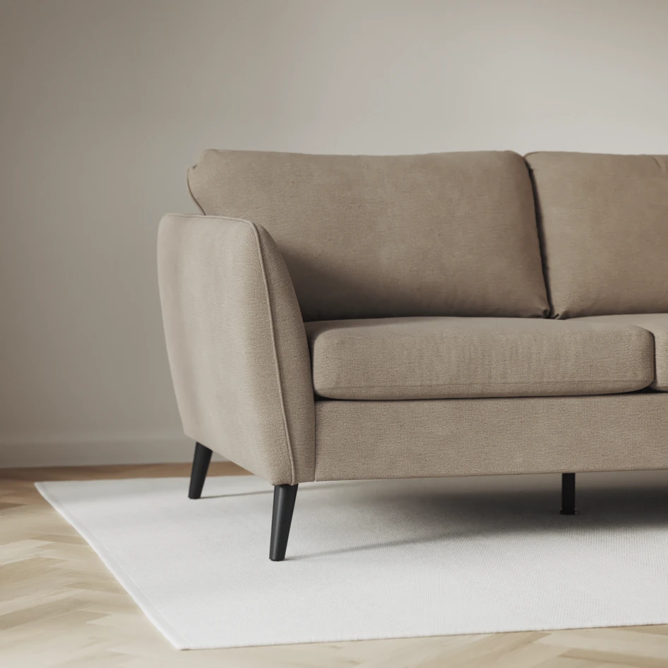County - 3-sits soffa med divan vänster och schäslong höger - Beige