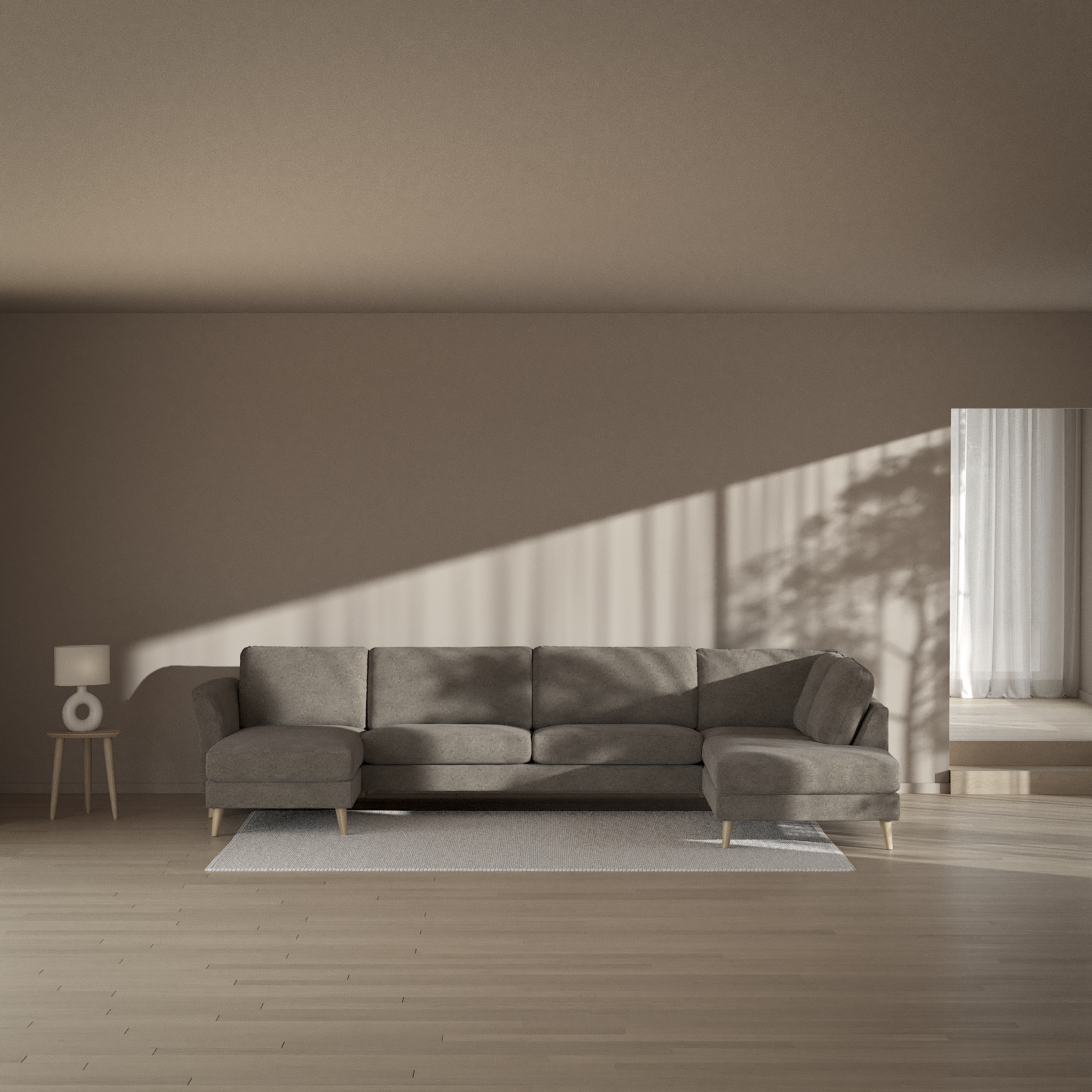 Bridge - 3-sits soffa med schäslong vänster och divan höger - inspiration