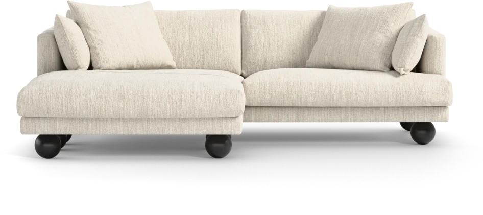 Harper - 4-sits med schäslong XL vänster - Vit
