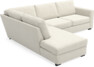 Friday - 2,5-sits soffa med divan vänster - Vit