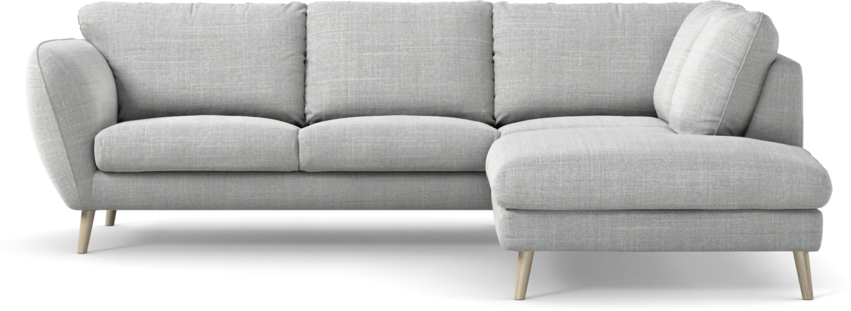 Madison Lux - 2-sits soffa med divan höger - Grå