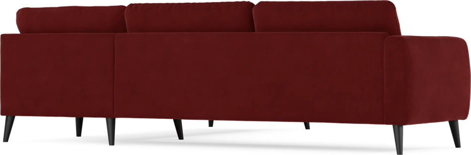 Bridge - Hörnsoffa, 3+2-sits - Röd