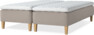 Delux Sense - Ramsäng, dubbelsäng med bäddmadrass - Beige