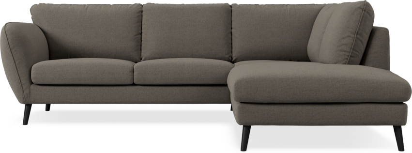 Madison - 2-sits soffa med divan höger - Brun