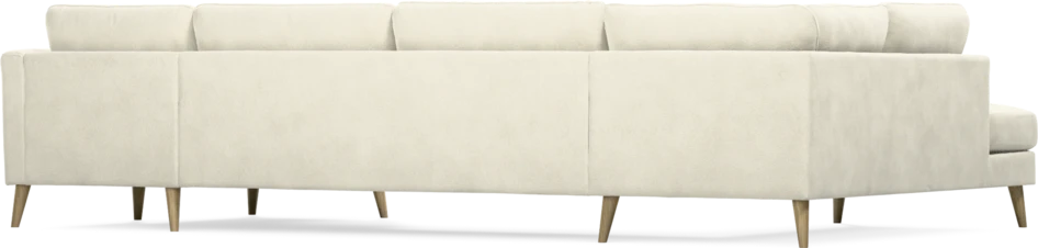 Bridge - 3-sits soffa med divan vänster och schäslong höger - Vit