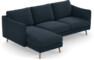 Madison Lux - 2-sits soffa med schäslong vänster - Blå