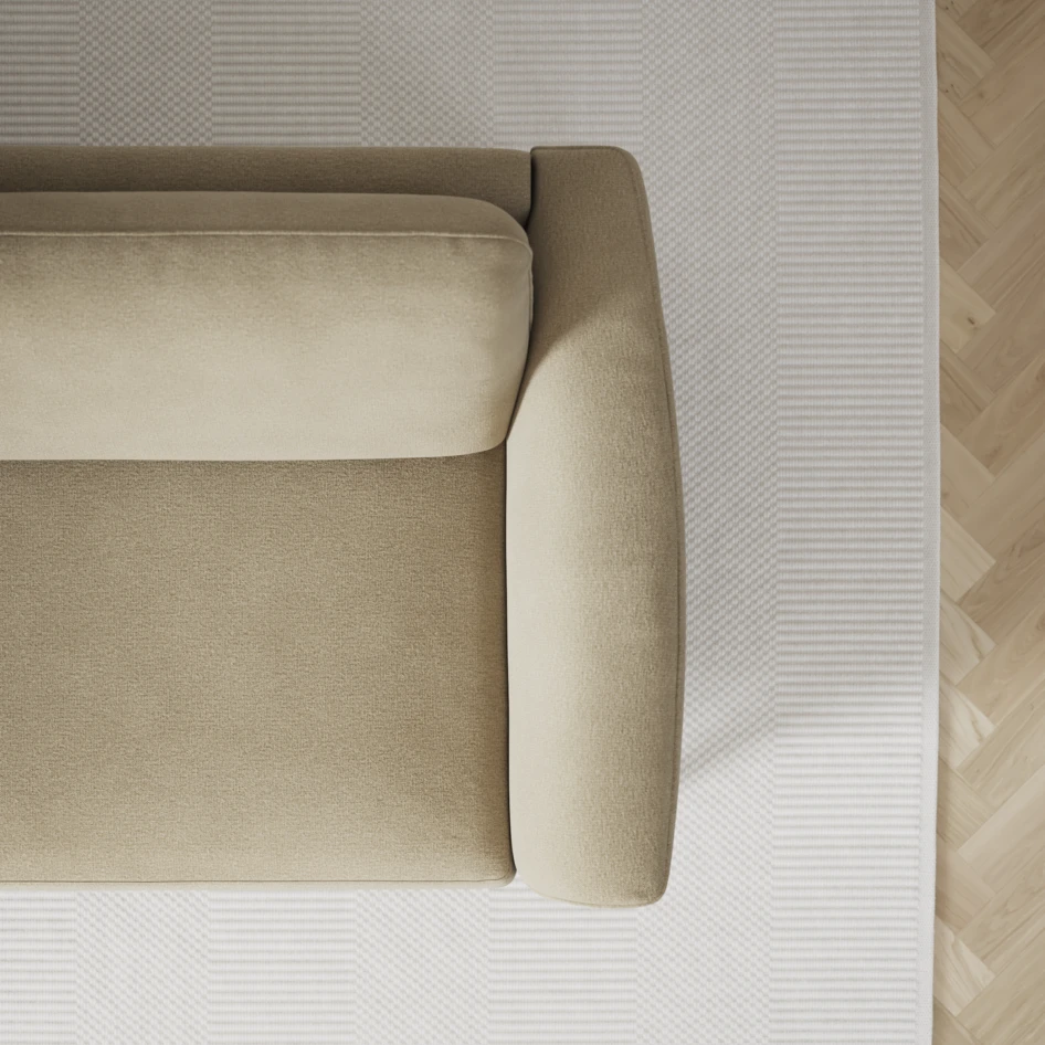 Bridge - 3-sits soffa med schäslong vänster och divan höger - Beige