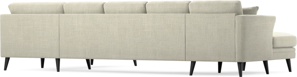 Eden - 3-sits soffa med schäslong vänster och divan höger - Beige