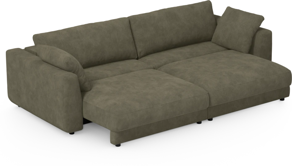 Amie - Bäddsoffa 4-sits - Grön