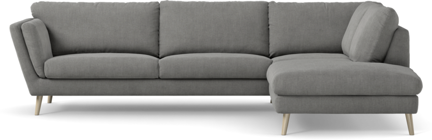 Madison Lux - 3-sits soffa med divan höger - Grå
