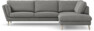 Madison Lux - 3-sits soffa med divan höger - Grå