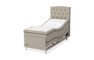 Dream Delux - Ställbar säng, enkelsäng med bäddmadrass Dream Delux - Beige