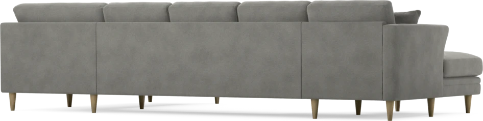 Eden - 3-sits soffa med schäslong vänster och divan höger - Grå