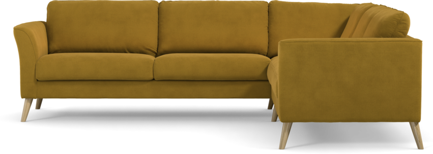 Bridge - Hörnsoffa, 3+2-sits - Gul