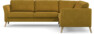Bridge - Hörnsoffa, 3+2-sits - Gul