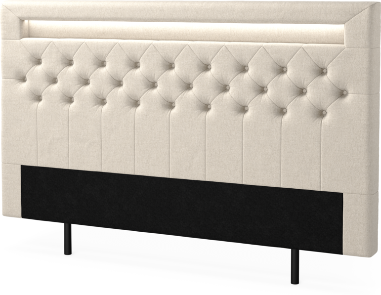 New York led - Sänggavel, 90-210 cm - Beige