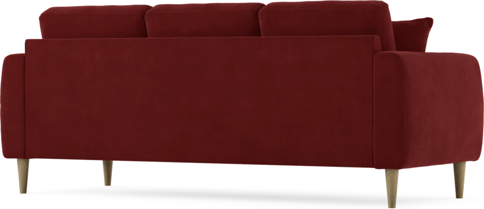 Eden - 3-sits soffa - Röd