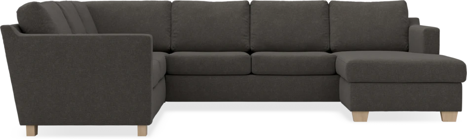 Friday - Hörnsoffa, 2+3-sits med schäslong höger - Grå