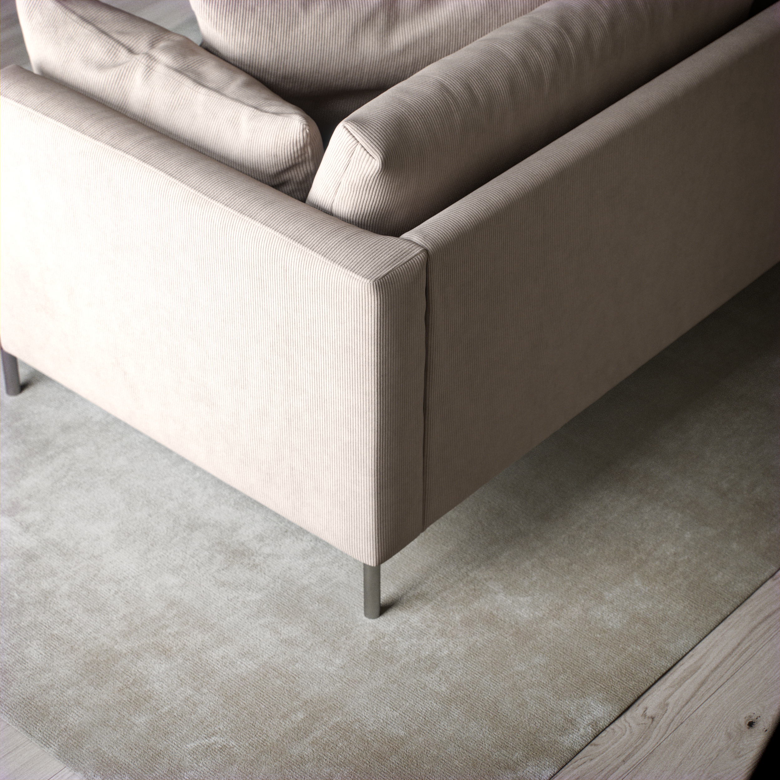 Harper - 3-sits soffa, hel dyna - inspiration