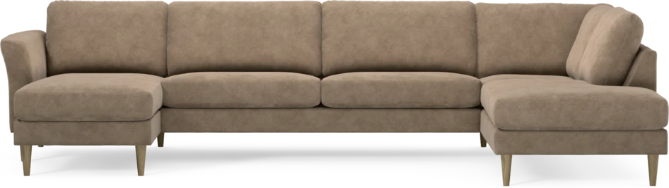 Bridge - 3-sits soffa med schäslong vänster och divan höger - Beige