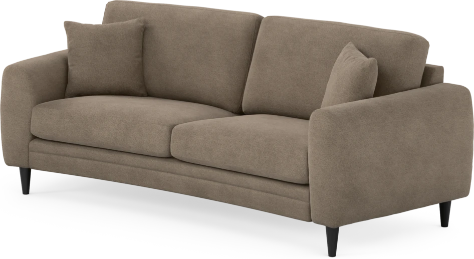 Eden - 2,5-sits soffa svängd - Brun