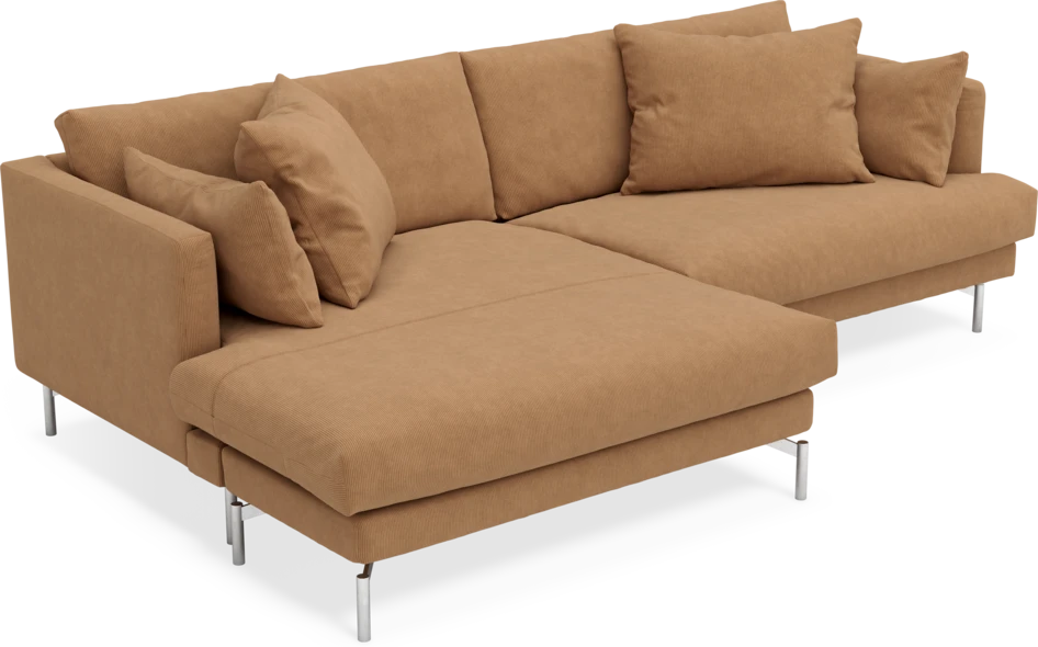 Harper - 4-sits med schäslong XL vänster - Gul
