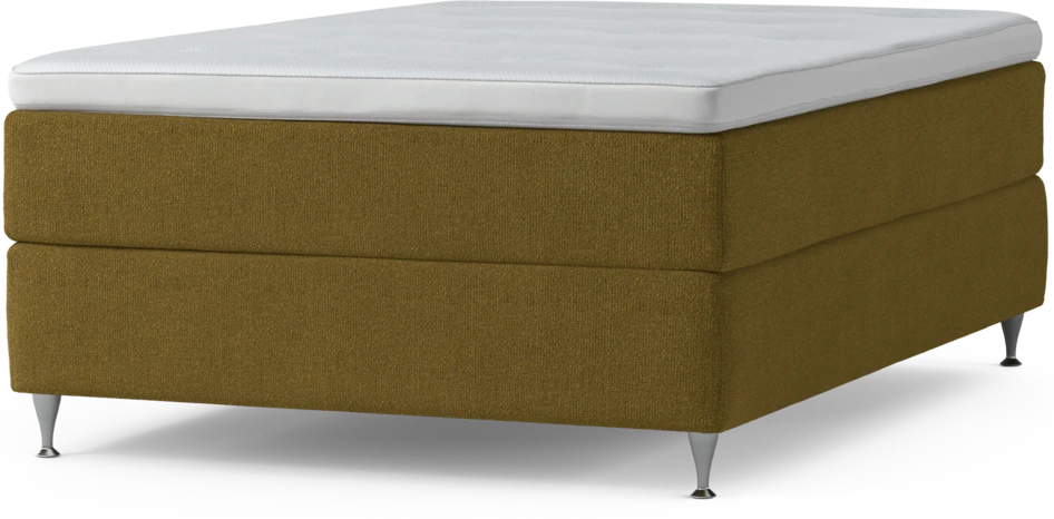 Delux Exclusive - Kontinentalsäng, enkelsäng 140 cm med bäddmadrass och sängben