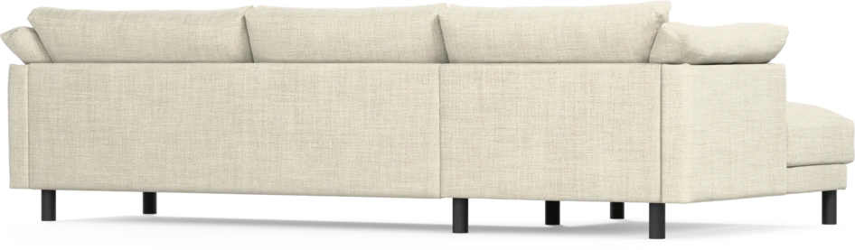 Cherrie - 3-sits soffa med schäslong vänster, fast klädsel - Beige