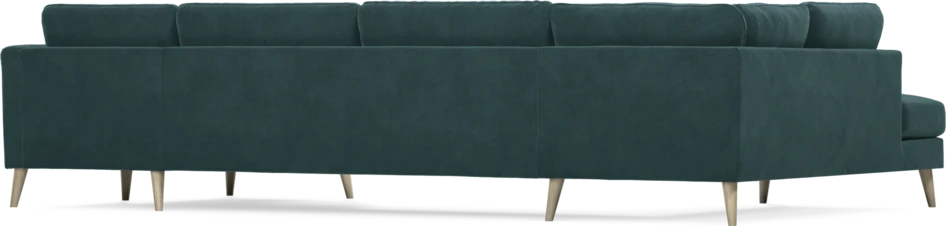 Bridge - 3-sits soffa med divan vänster och schäslong höger - Blå
