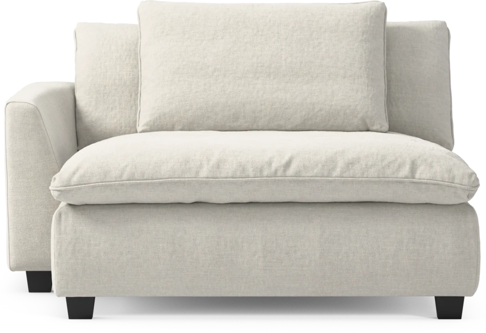 Bellora - Schäslong XL med armstöd vänster - Vit
