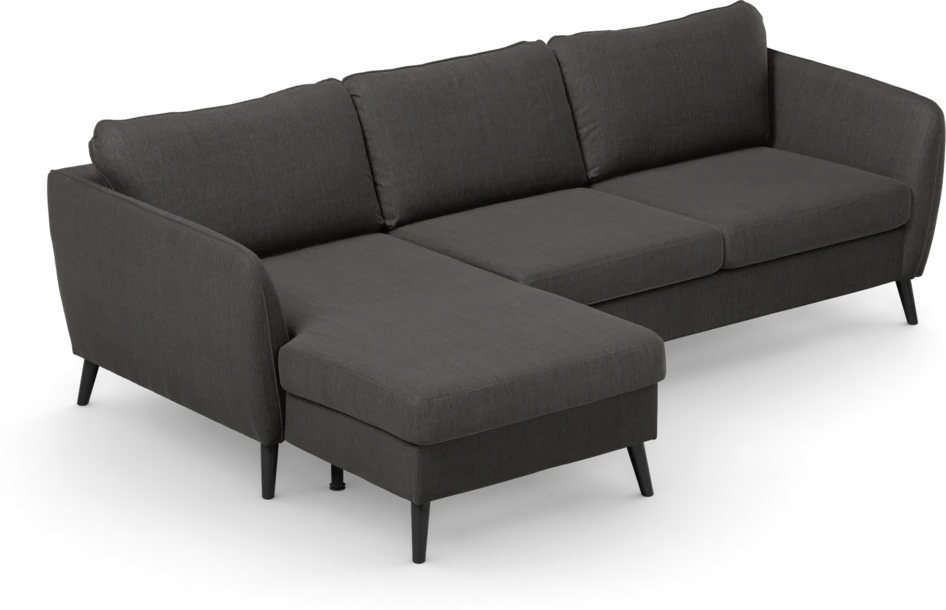 County - 3-sits soffa med flyttbar schäslong - Grå