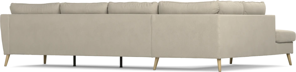 County - 3-sits soffa med divan vänster - Grå