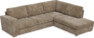Friday - 2,5-sits soffa med divan höger - Brun