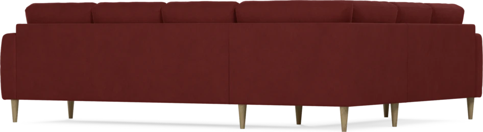 Eden - Hörnsoffa, 2+3-sits - Röd