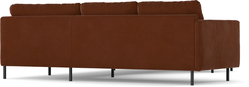 Madison Lux - Hörnsoffa med schäslong höger - Orange