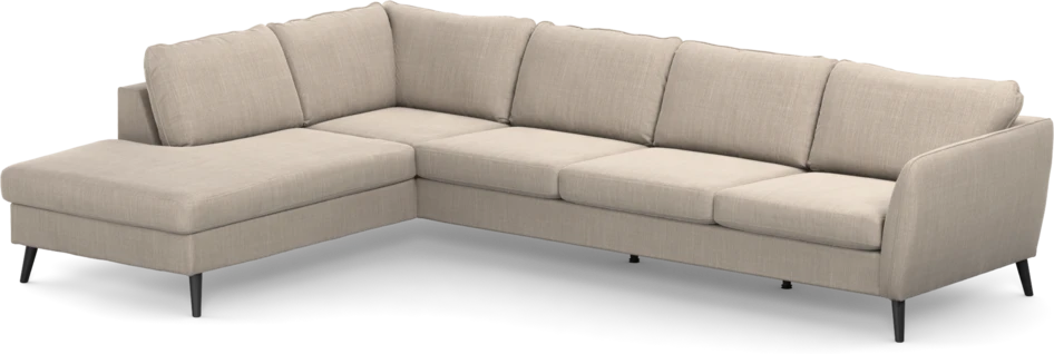 County - 3-sits soffa med divan vänster - Beige