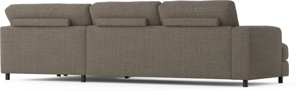 Noma - 3-sits soffa med divan höger - Brun