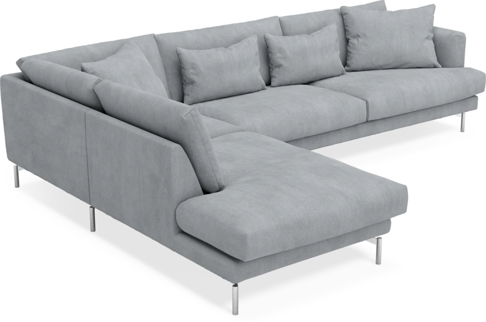 Harper - 3-sits soffa med divan vänster - Grå